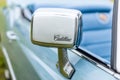 Rear view mirror of a full-size personal luxury car Cadillac Eldorado Seventh generation.