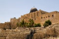 Rear view of the Mosque of Omar on the Temple Mount of Jerusalem, Israel Royalty Free Stock Photo