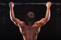 Male athlete working out in the gym Royalty Free Stock Photo