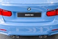 Rear view of new generation model BMW M3 Royalty Free Stock Photo