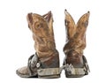 Rear view of a Pair of cowboy boots Royalty Free Stock Photo