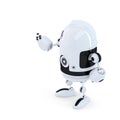 Rear view of robot pointing at invisoble object Royalty Free Stock Photo