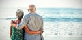 Rear view of senior couple Royalty Free Stock Photo