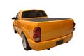 Rear View Of A Sporty Dodge Ram Pickup Truck Isolated Over White Royalty Free Stock Photo