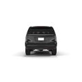 Rear view strong 4x4 suv isolated. 3D illustration Royalty Free Stock Photo