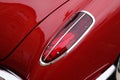 Rear view of taillight red Retro classic car Royalty Free Stock Photo