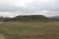 Rear view of the Temple Mound Mound A of Etowah