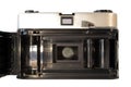 Rear view of vintage film camera Royalty Free Stock Photo