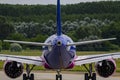 Rear view of Wizzair Airline Airbus 320 Royalty Free Stock Photo