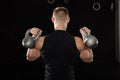 Man Doing Exercise With Kettle Bell Royalty Free Stock Photo