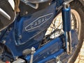 Rear of a vintage Casal motorbike - 70`s