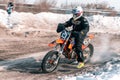The rear wheel motocross bike Royalty Free Stock Photo