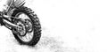 The rear wheel motocross bike Royalty Free Stock Photo