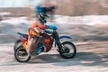 The rear wheel motocross bike Royalty Free Stock Photo