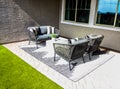 Rear Yard Patio With Chairs, Couth And Table