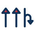 Rearrange, reorganisation Isolated Vector Icon which can be easily modified or edited