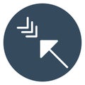 Rearrange, reorganisation Vector Icon which can be easily modified or edited
