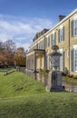 Rearview of Polesden Lacey after the autumn rain Royalty Free Stock Photo