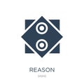 reason icon in trendy design style. reason icon isolated on white background. reason vector icon simple and modern flat symbol for