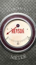 Reason and Judgment that hits less than zero, very low level of reason Royalty Free Stock Photo