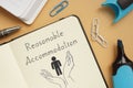 Reasonable Accommodation is shown using the text Royalty Free Stock Photo