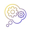 Reasoning gradient linear vector icon Royalty Free Stock Photo