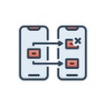 Color illustration icon for Reassign, reappoint and assign