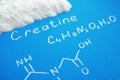 ÃÂ¡reatine powder with chemical formula of creatine