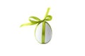 ÃÂ¡reative photo with easter egg and green ribbon