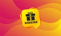 Rebajas - Discounts in Spain sign icon. Gift. Vector