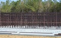 Rebar being used in a commercial building