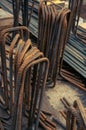 Rebar for concrete. Materials for concrete construction