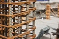 Rebar Construction Site Royalty Free Stock Photo