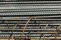 Rebar steel bars, reinforcement concrete bars with wire rod