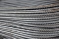 Rebar steel used in construction