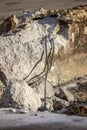 Rebar sticking out of Destroyed Concrete
