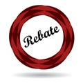 Rebate colorful icon