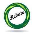 Rebate colorful icon