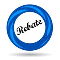 Rebate colorful icon