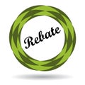 Rebate colorful icon