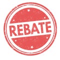 Rebate sign or stamp