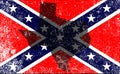 Rebel Civil War Flag Texas Map