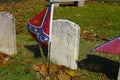 Rebel Flag On Grave of Unknown Soldier Royalty Free Stock Photo