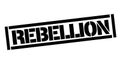 Rebellion typographic stamp Royalty Free Stock Photo