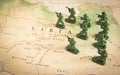 Focus on Rebels on Libya territory Royalty Free Stock Photo