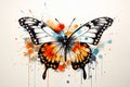 Rebirth of a Butterfly: A Colorful Graffiti Transformation