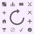 reboot sign icon. web icons universal set for web and mobile