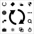 reboot sign icon. web icons universal set for web and mobile