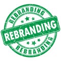 Rebranding rubber vector stamp