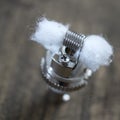 Rebuildable Dripping Vaping Atomizer, RDA Royalty Free Stock Photo